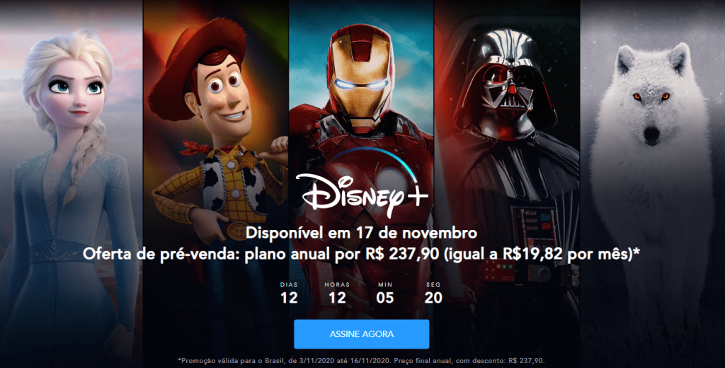 Disney+ libera a opção de pré-assinatura com preço especial no Brasil