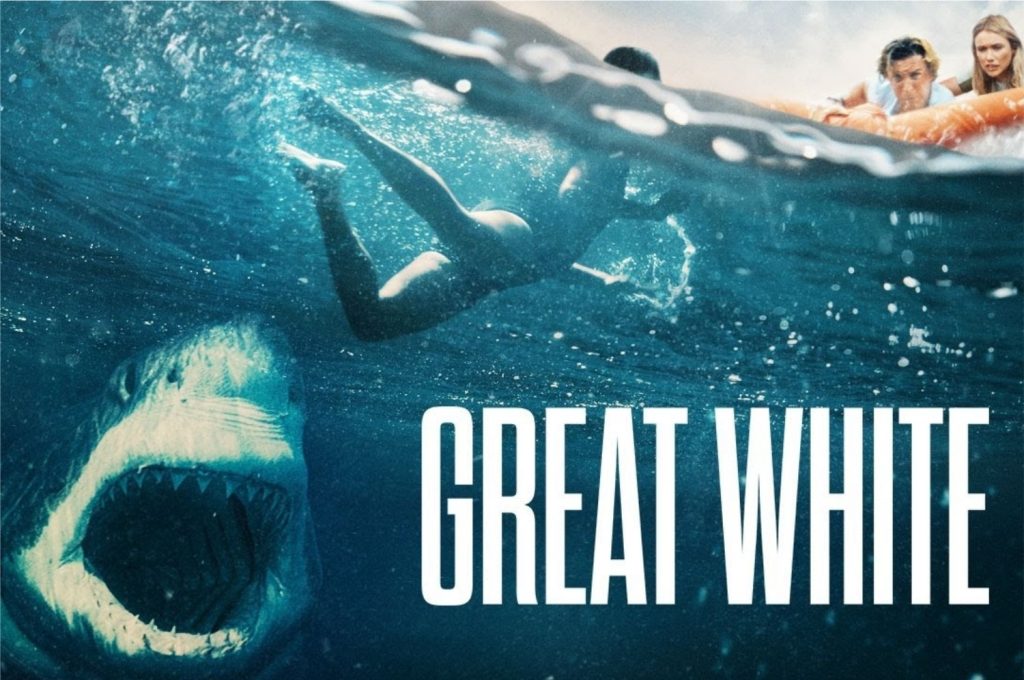 Imagem promocional de Great White, em português Grande Tubarão Branco (Imagem: Divulgação/Piccadilly Picutres | Netflix)