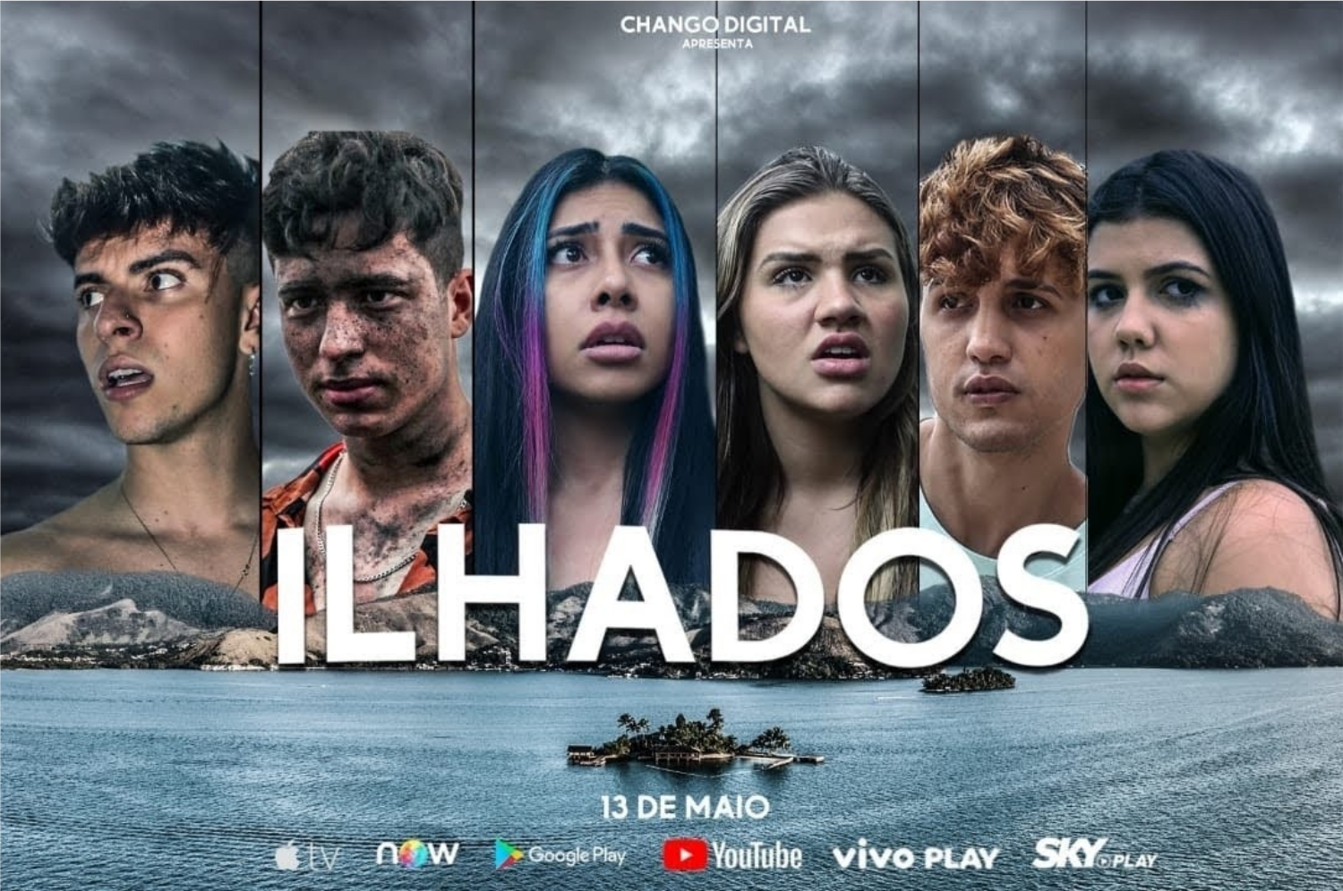 Imagem promocional do filme Ilhados, atualmente disponível na Netflix (Imagem: Divulgação/Chango Digital)