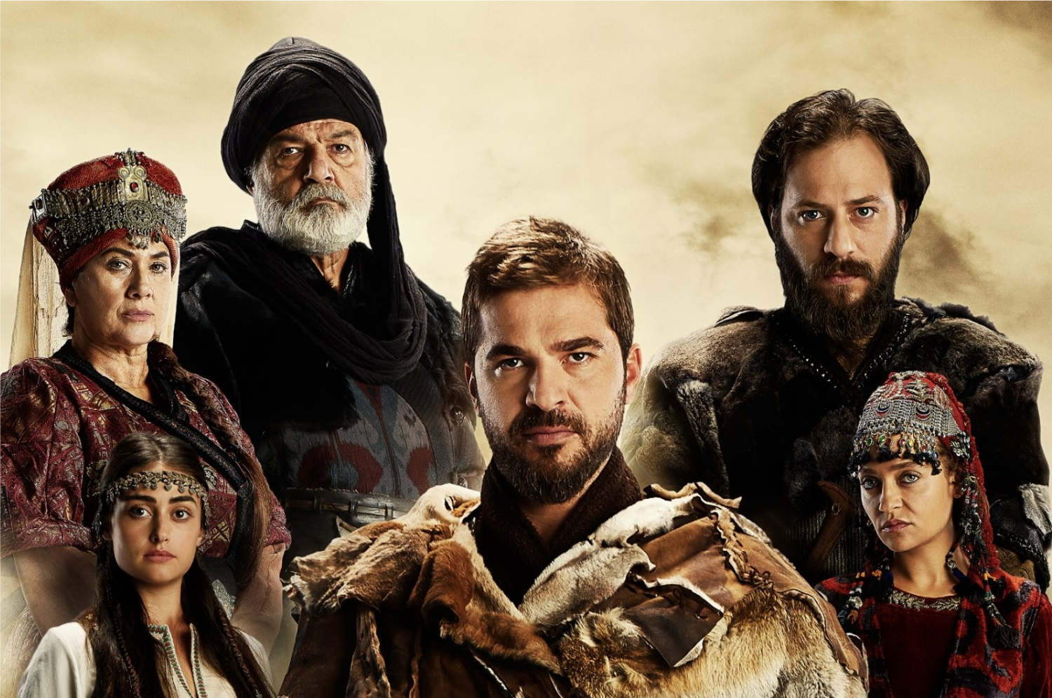 Alguns dos personagens centrais da série Resurrection Ertugrul (Imagem: Divulgação/TRT 1 | Netflix)