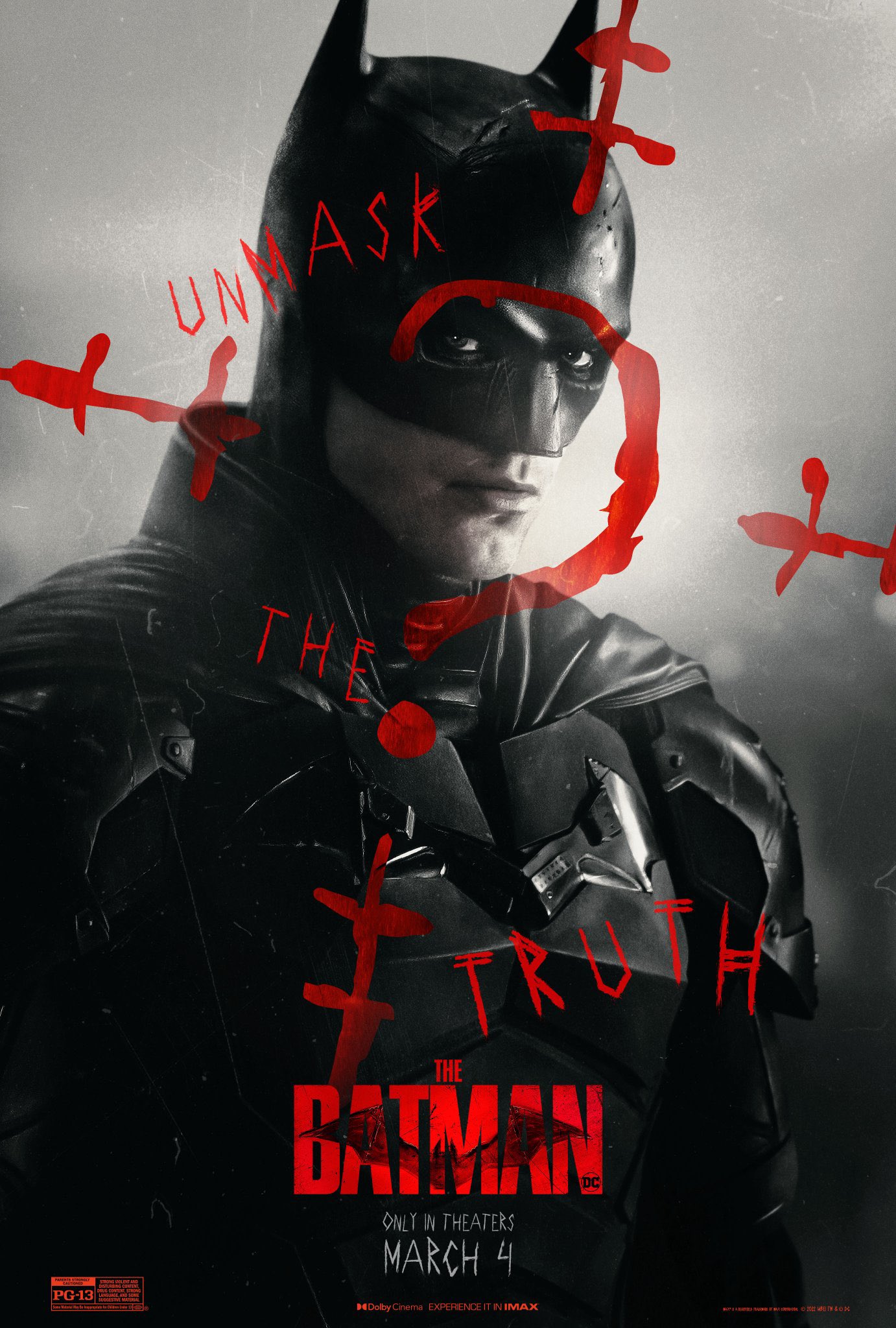 Robert Pattinson interpreta o herói principal em novo cartaz de "The Batman" (Imagem: Divulgação/Warner Bros.)