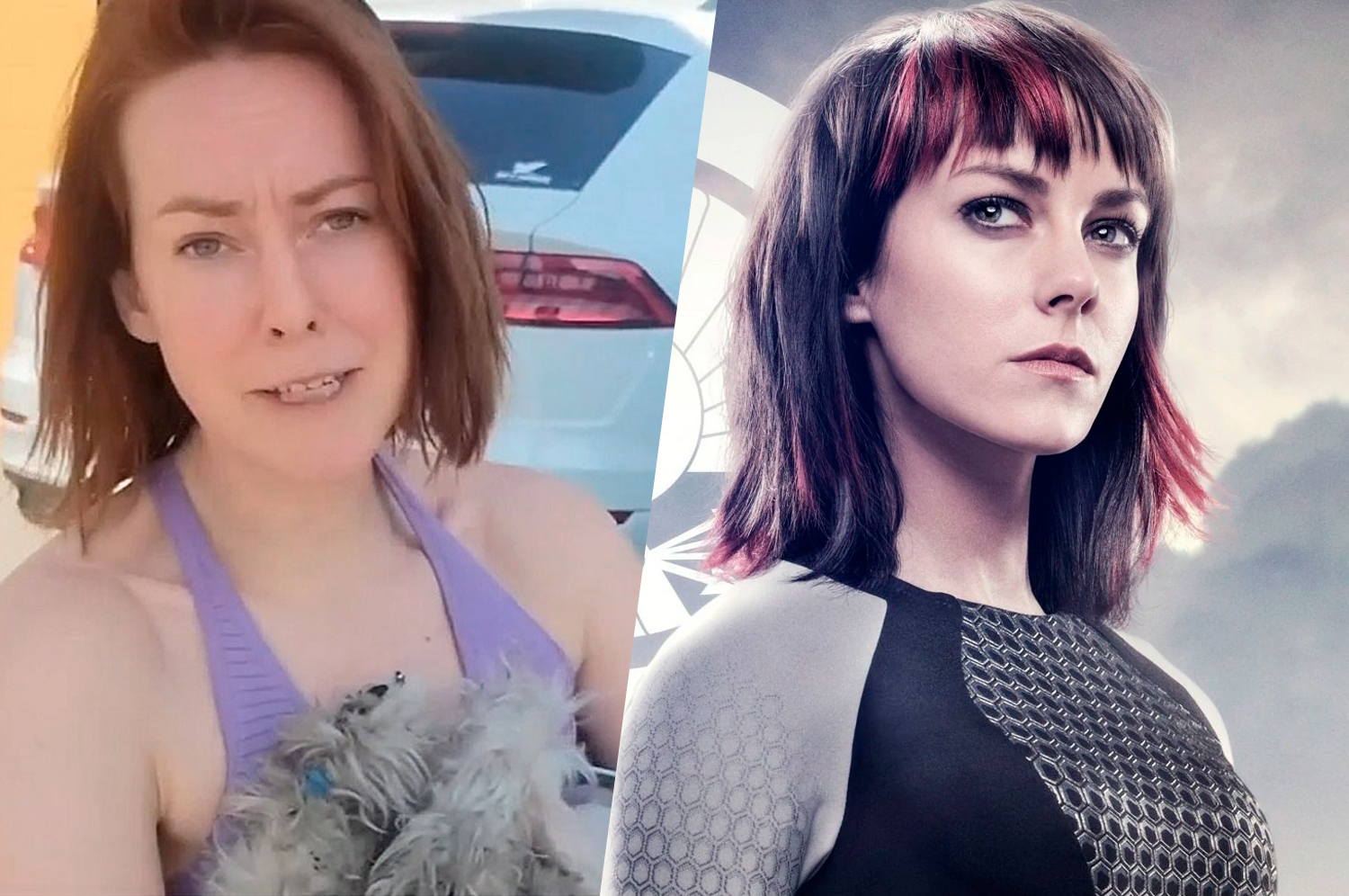 Jena Malone, a Johanna de "Jogos Vorazes", é vista perseguindo homem que agredia cachorro na rua