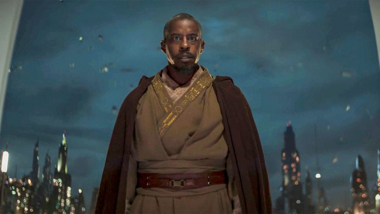 Ahmed Best como Mestre Jedi Kelleran Beq em Star Wars (Reprodução / Lucasfilm)