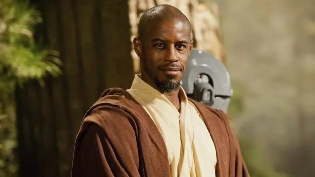 Ahmed Best como Mestre Jedi Kelleran Beq em Star Wars (Reprodução / Lucasfilm)