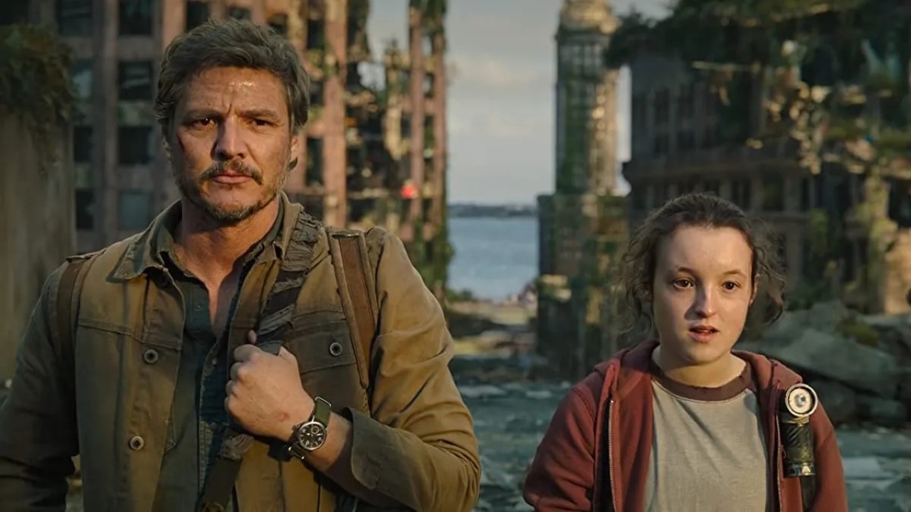 Pedro Pascal como Joel e Bella Ramsey como Ellie em The Last of Us (Reprodução / HBO)