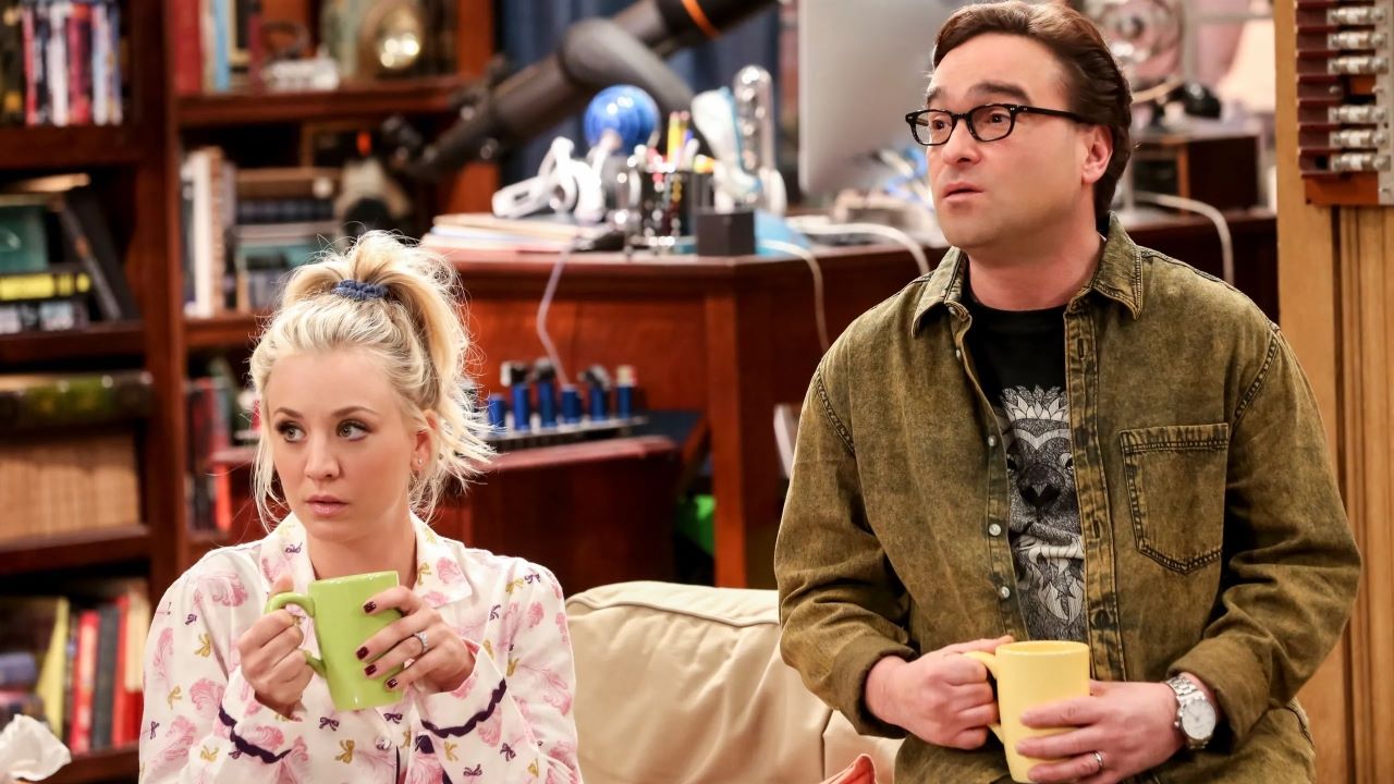 Penny (Kaley Cuoco) e Leonard (Johnny Galecki) em The Big Bang Theory (Reprodução)