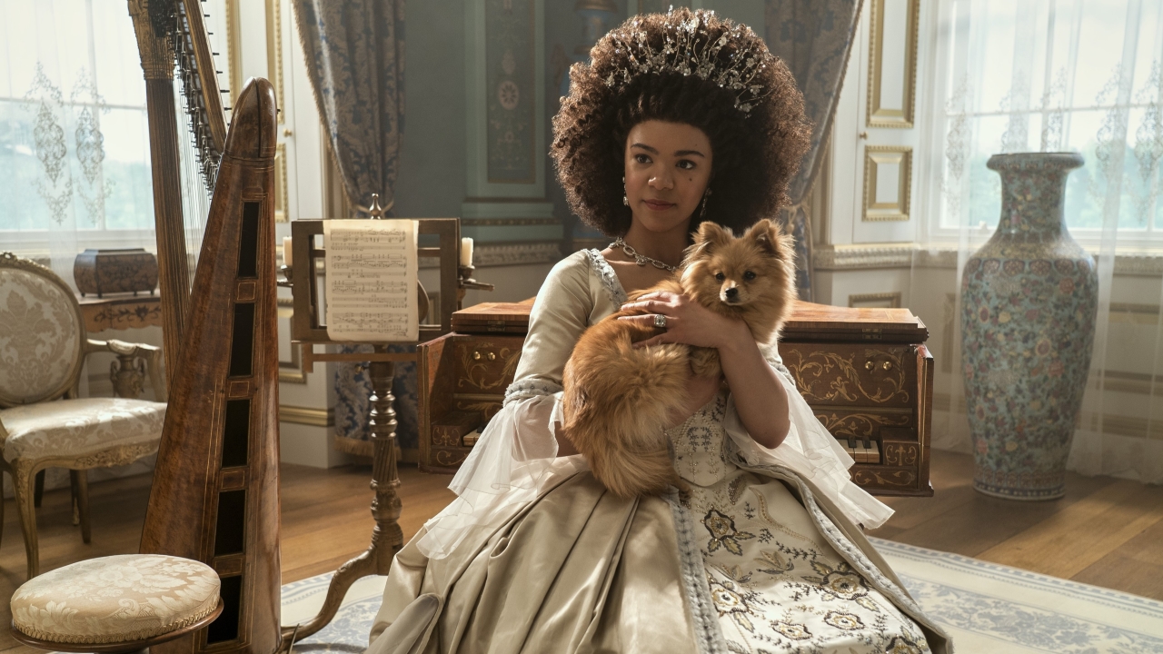 Charlotte (India Amarteifio) em Rainha Charlotte: Um História Bridgerton (Divulgação / Netflix)