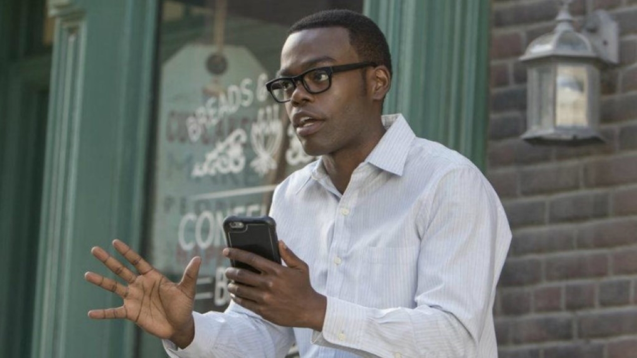 Chidi (William Jackson Harper) em The Good Place (Reprodução)