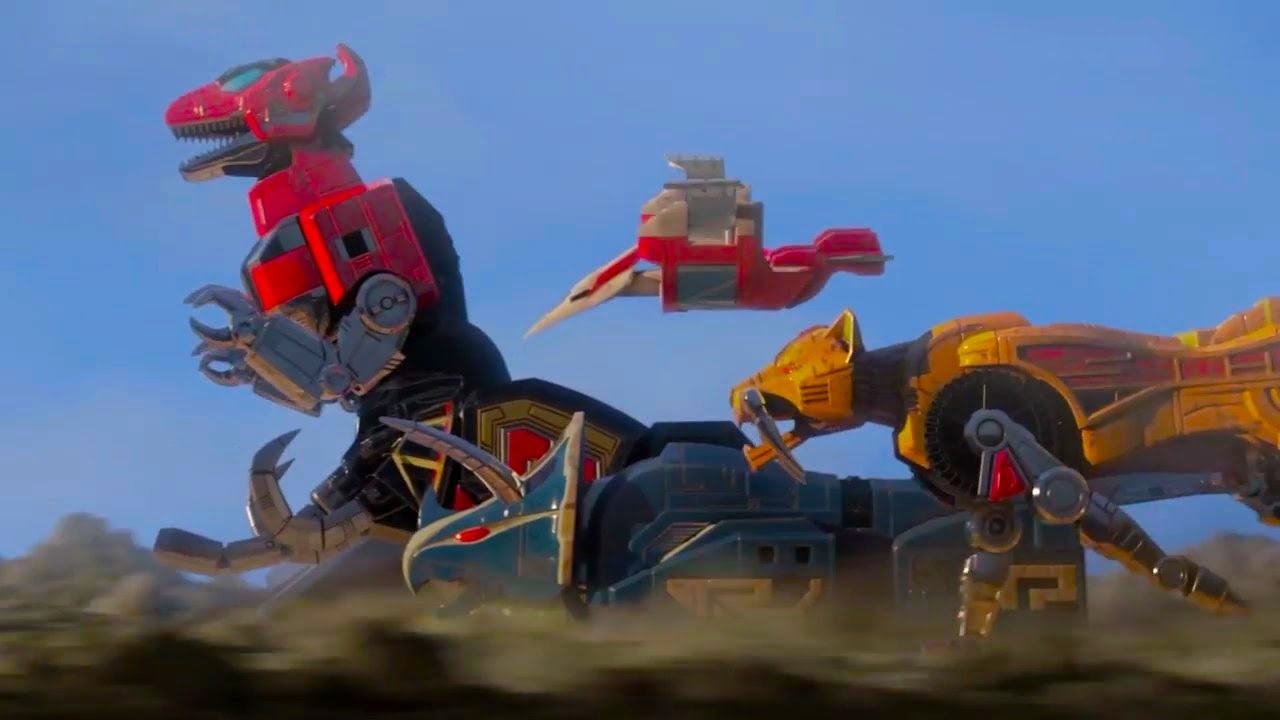 Dinozords em Power Rangers (Reprodução)