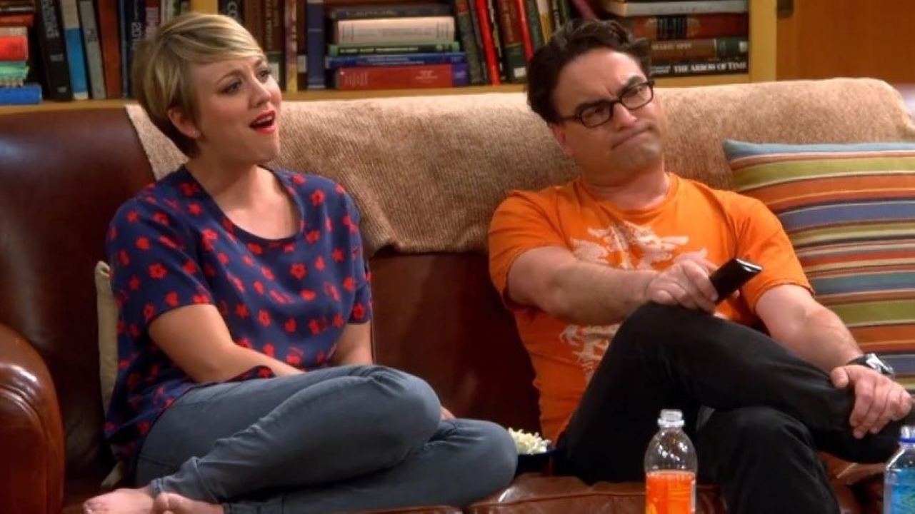 Penny (Kaley Cuoco) e Leonard (Johnny Galecki) em The Big Bang Theory (Reprodução)