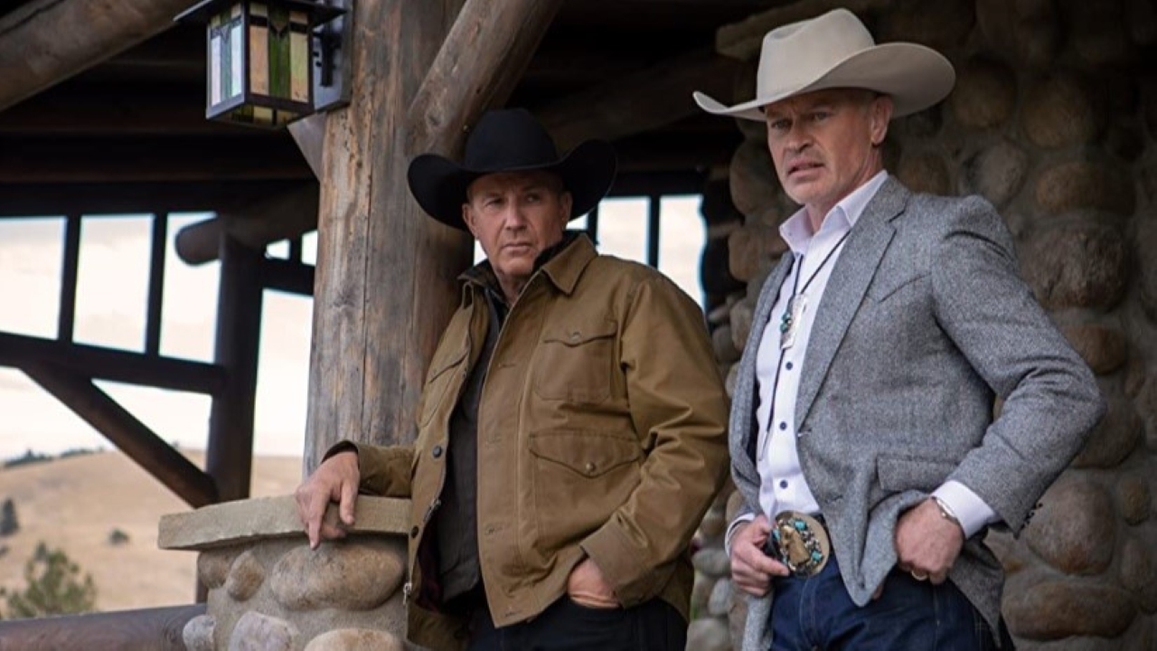 Kevin Costner e Neal McDonough em Yellowstone (Reprodução / Paramount+)