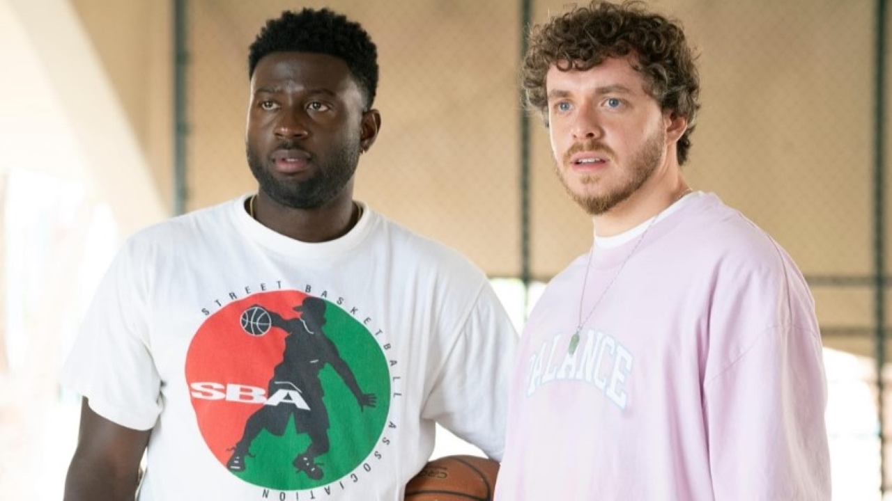 Sinqua Walls e Jack Harlow em Homens Brancos Não Sabem Enterrar (Reprodução / Star+)