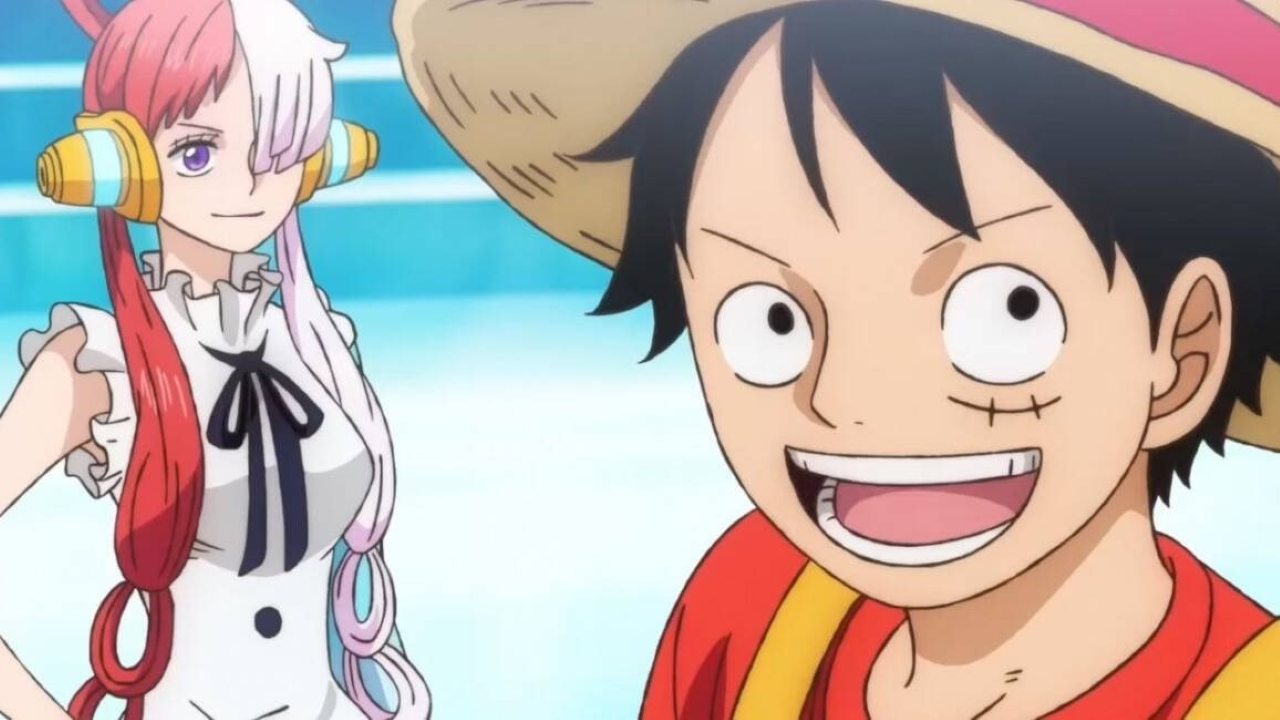 Uta e Luffy em One Piece Film: Red (Reprodução / Toei Animation)