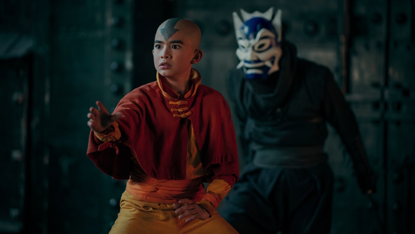 Gordon Cormier como Aang em Avatar: O Último Mestre do Ar (Divulgação / Netflix)