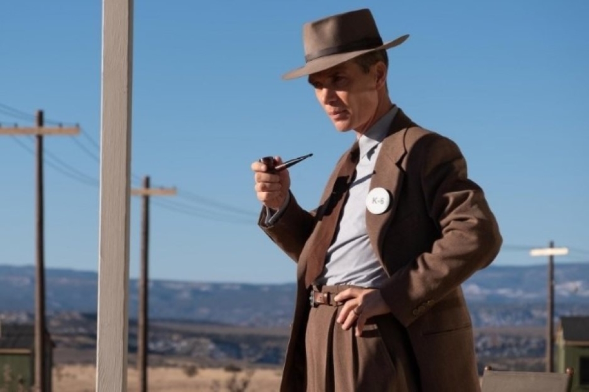 J. Robert Oppenheimer (Cillian Murphy) em Oppenheimer (Reprodução)