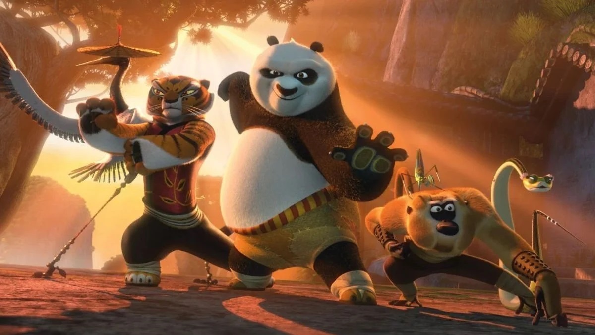 Po e os Cinco Furiosos em Kung Fu Panda (Reprodução)