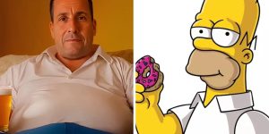 Adam Sandler e Homer Simpson