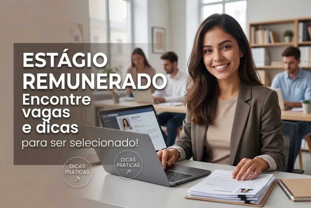 Estágio remunerado: onde encontrar oportunidades e como aumentar suas chances de ser selecionado