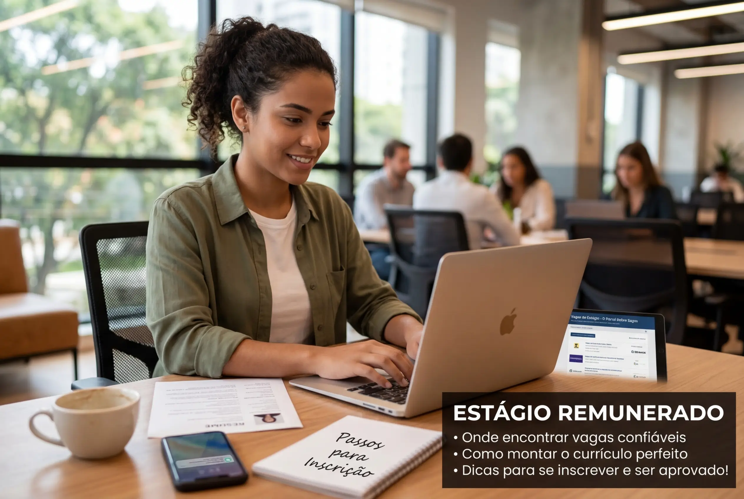 Estágio remunerado: onde encontrar vagas confiáveis, como montar currículo e como se inscrever