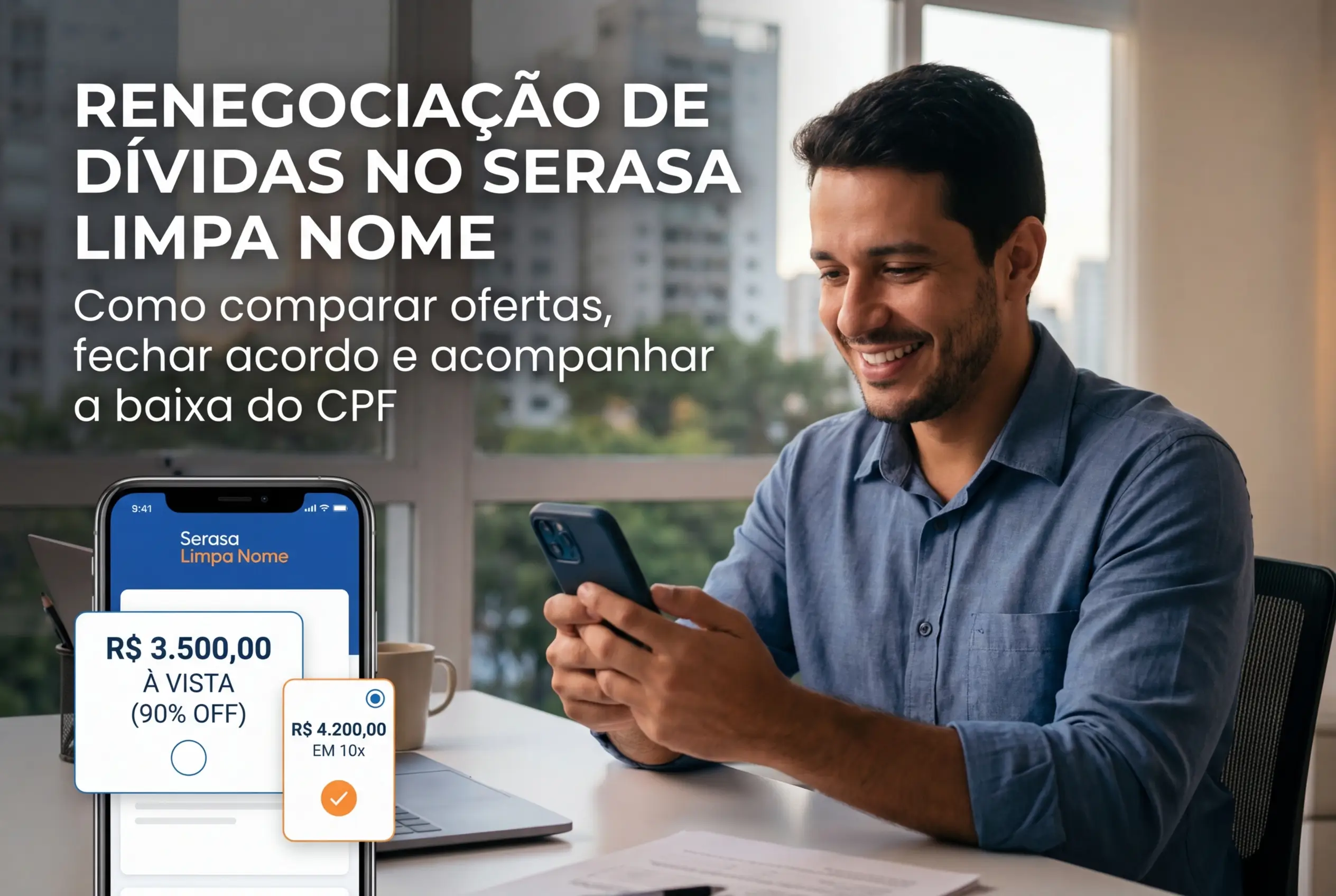 Renegociação de dívidas no Serasa Limpa Nome: como comparar ofertas, fechar acordo e acompanhar a baixa do CPF